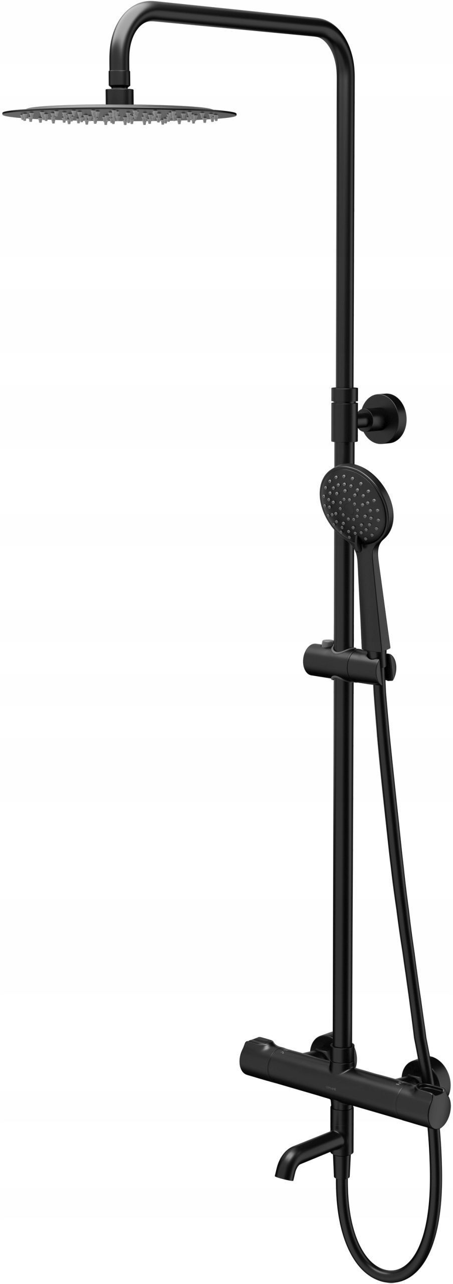 Sprchový Sloup Termostat Cersanit City S951-861 Černý S Výtokem