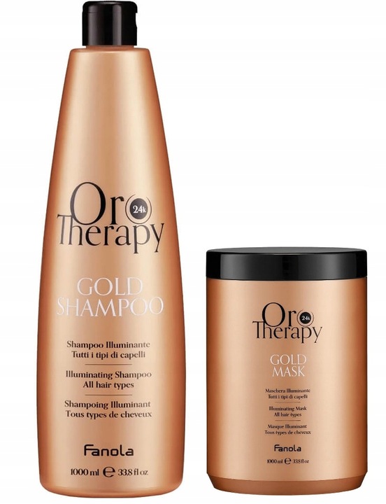 Fanola Oro Therapy 24K Gold Sada Šampon Maska