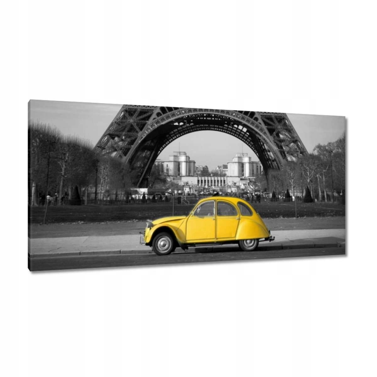 Obrazy 115x55 Žlutý Citroen v Paříži