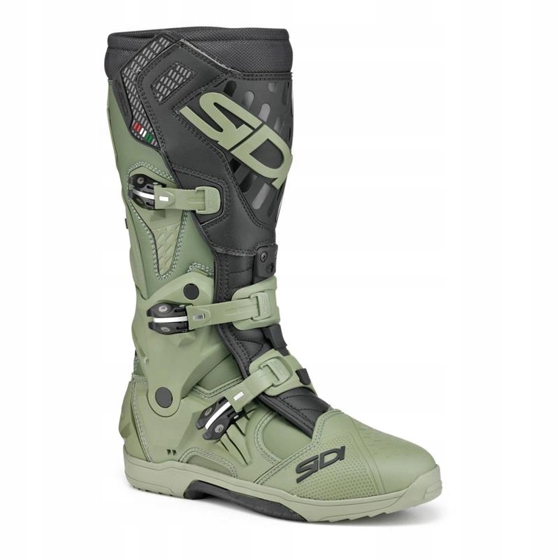 Motocyklové topánky enduro Sidi Crossair Army/black zelená čierna Darčeky