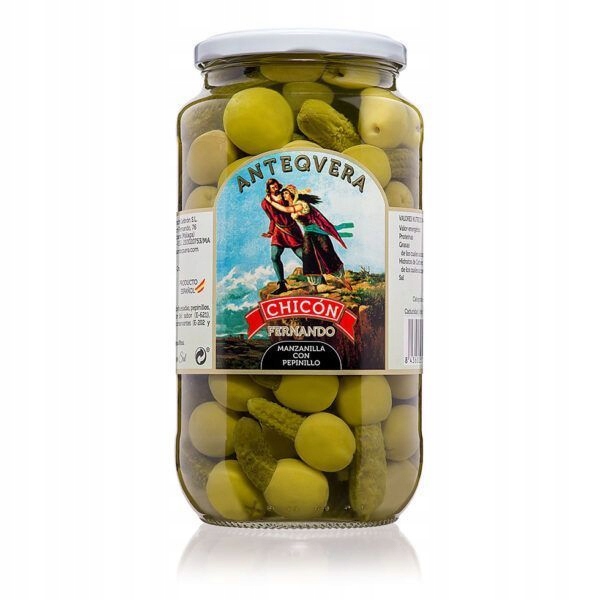 

Oliwki Manzanilla nadziane korniszonem 900 g