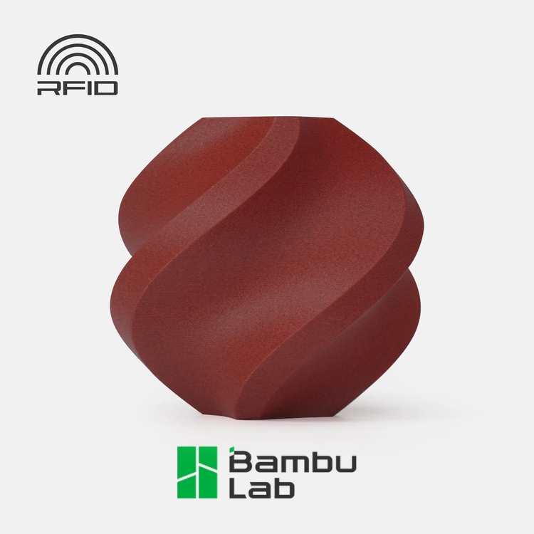 Filament Bambu Lab PETG-CF 1,75mm 1kg - z wielorazową szpulą - Brick Red