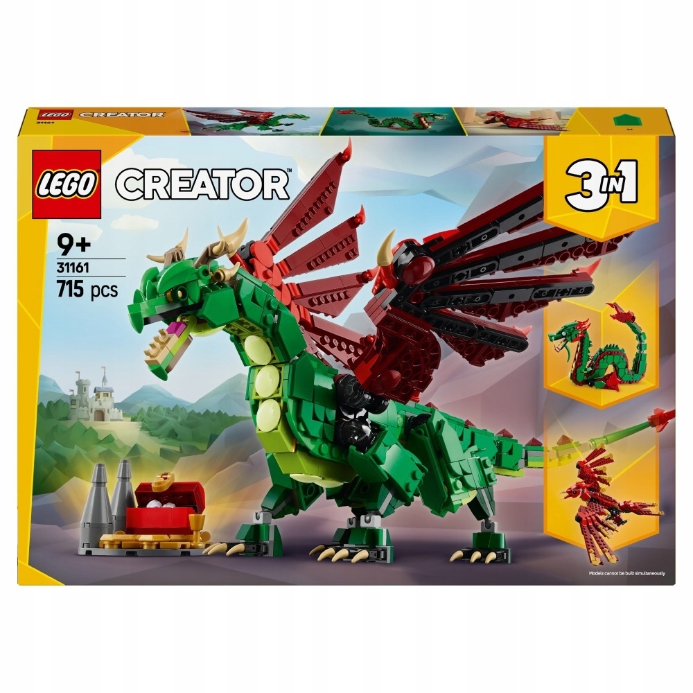 Lego Creator 3v1 Středověký Drak 31161