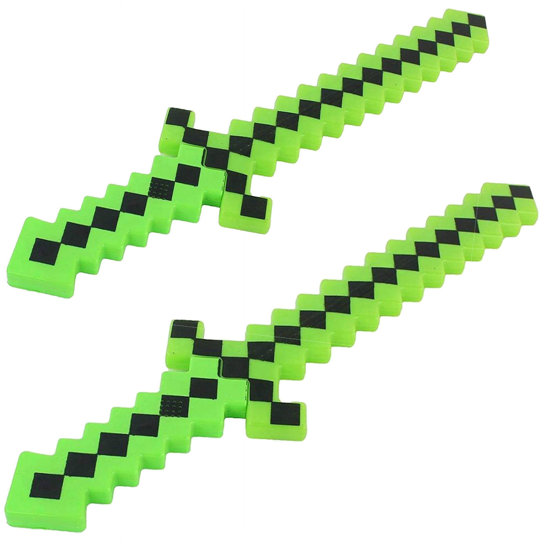 MIECZ ŚWIECĄCY Z GRY MINECRAFT DUŻY DŁUGI DŹWIĘKI 61CM PIXEL PODŚWIETLANY