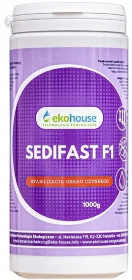 Biopreparat Sedifast F1 – Ograniczenie Pienienia W Oczyszczalni 1000g