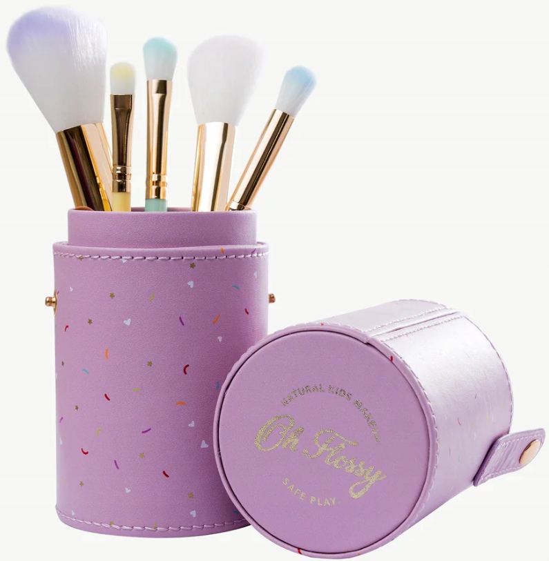 Oh Flossy , Sada 5 štětců na make-up v úložném pouzdro