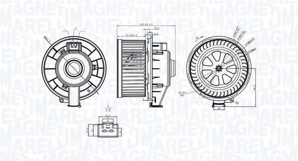magneti marelli 069412253010 вентилятор внутренний
