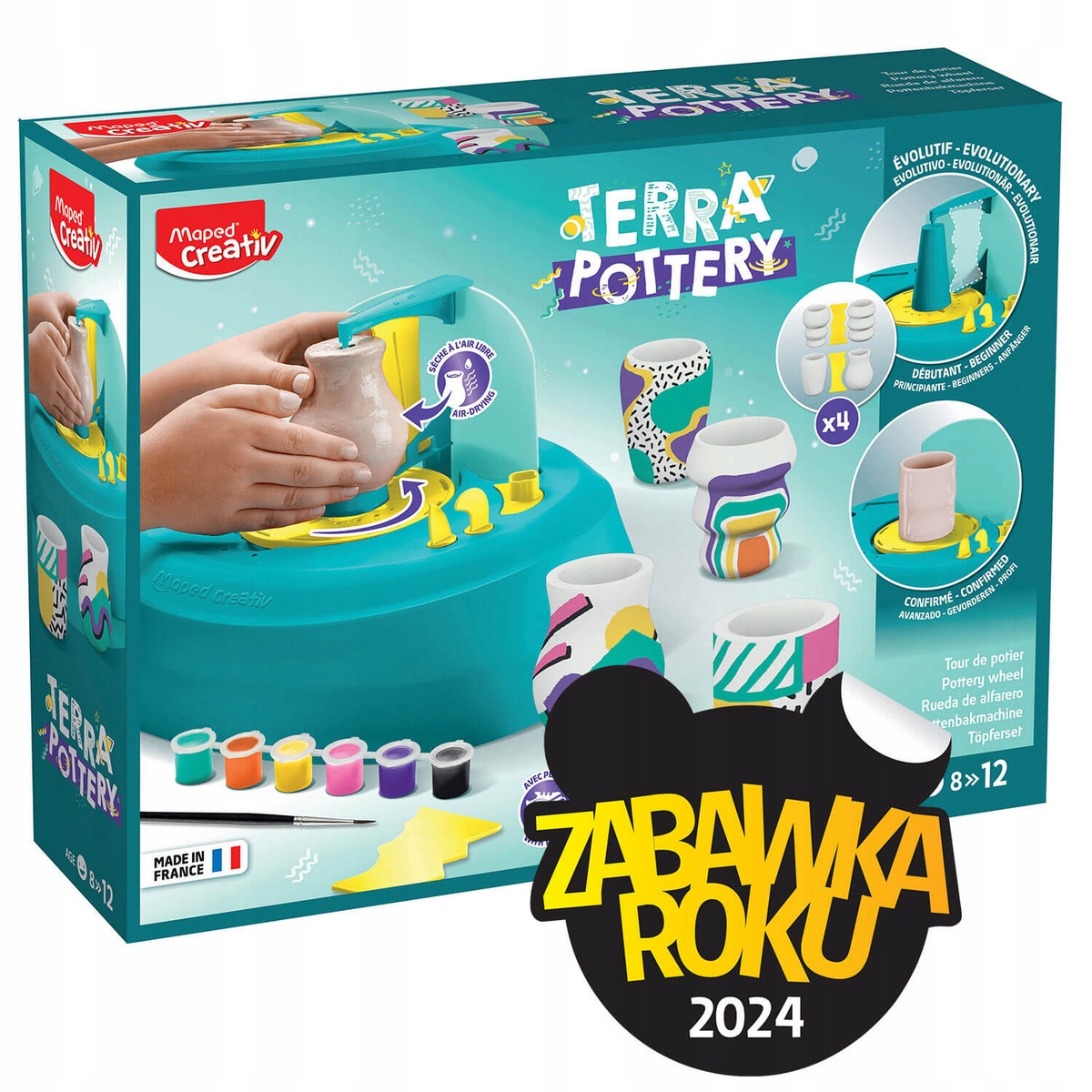 Koło garncarskie Maped Creativ dla dzieci do robienia ceramiki