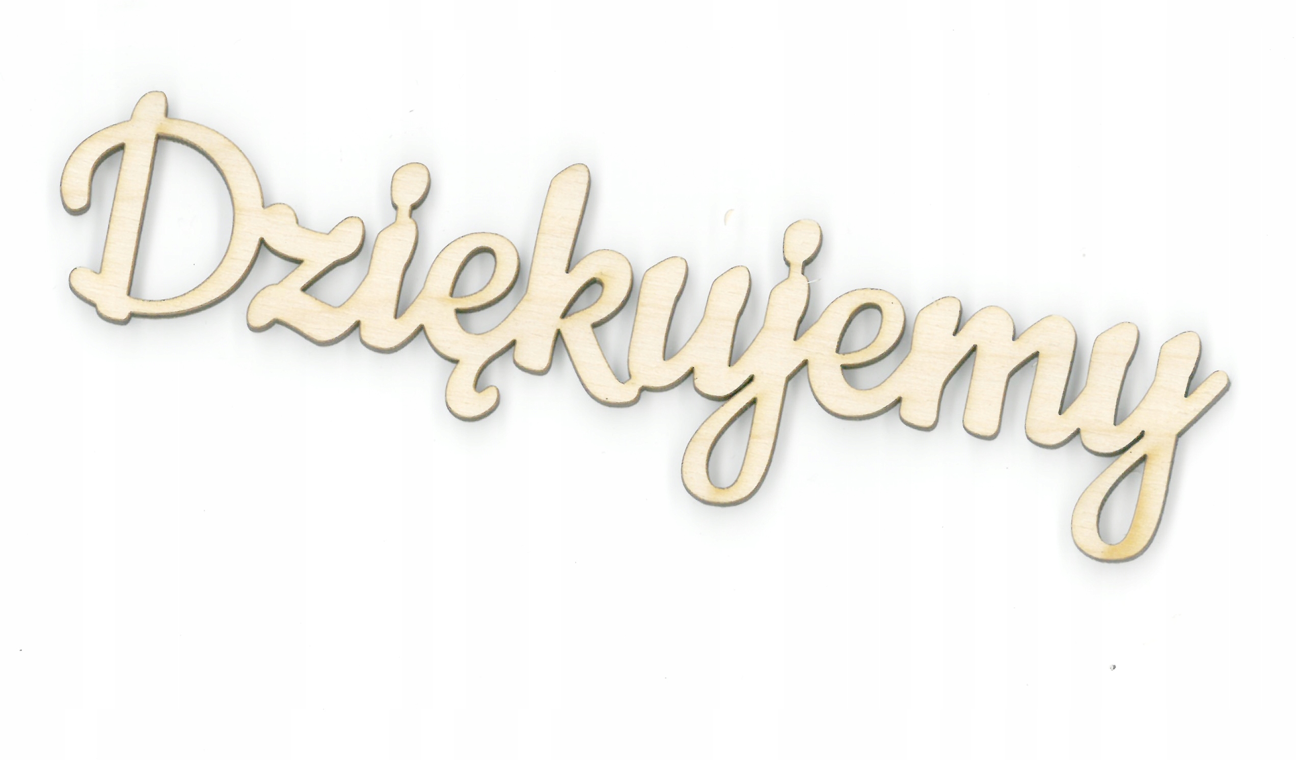 

Drewniany napis Dziękujemy do skrzynki rodzicom