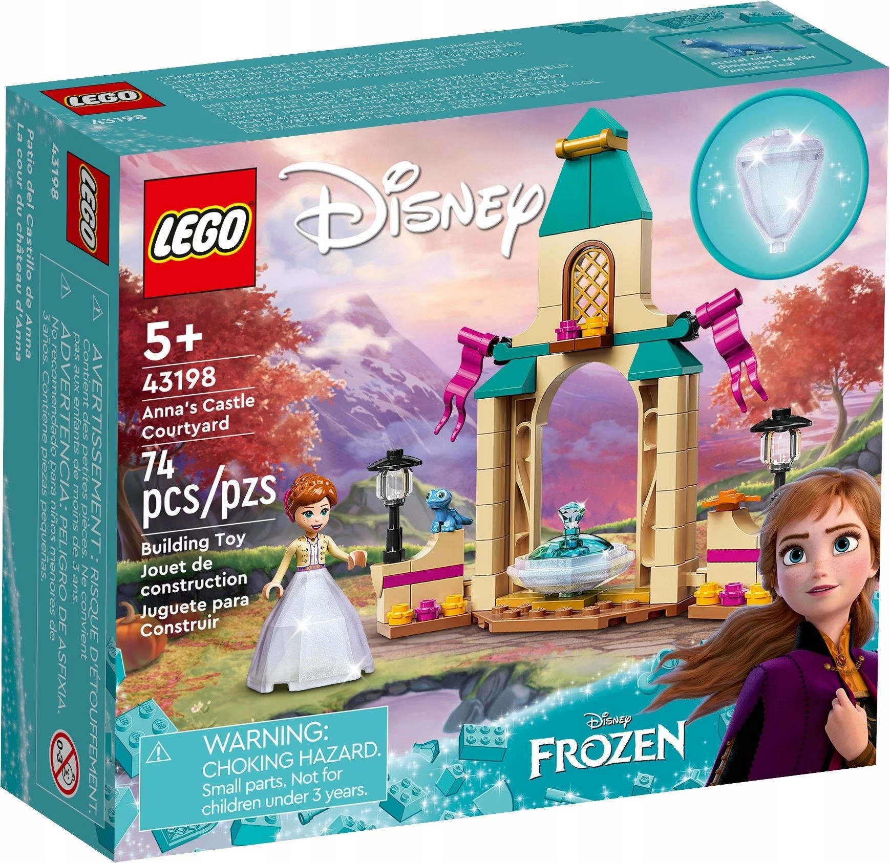Lego Zestaw Disney Dziedziniec Zamku Anny 43198