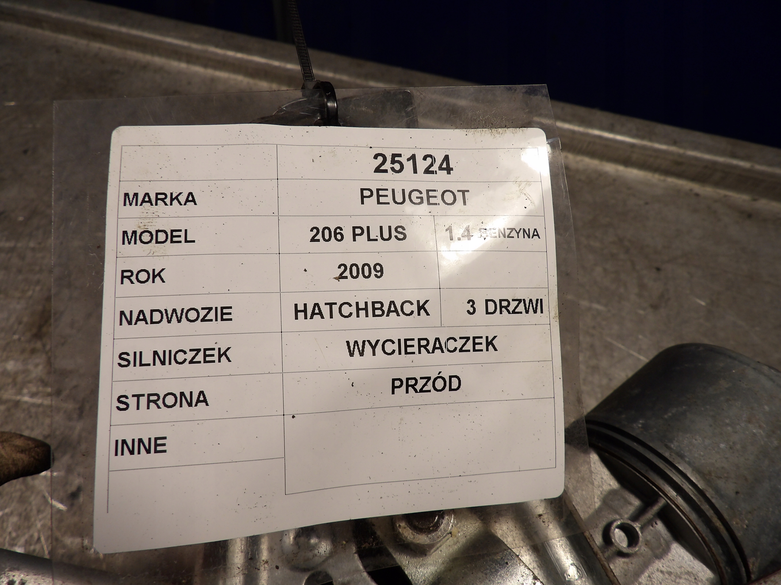 Peugeot 206+ plus wiper mechanism front 3397020578