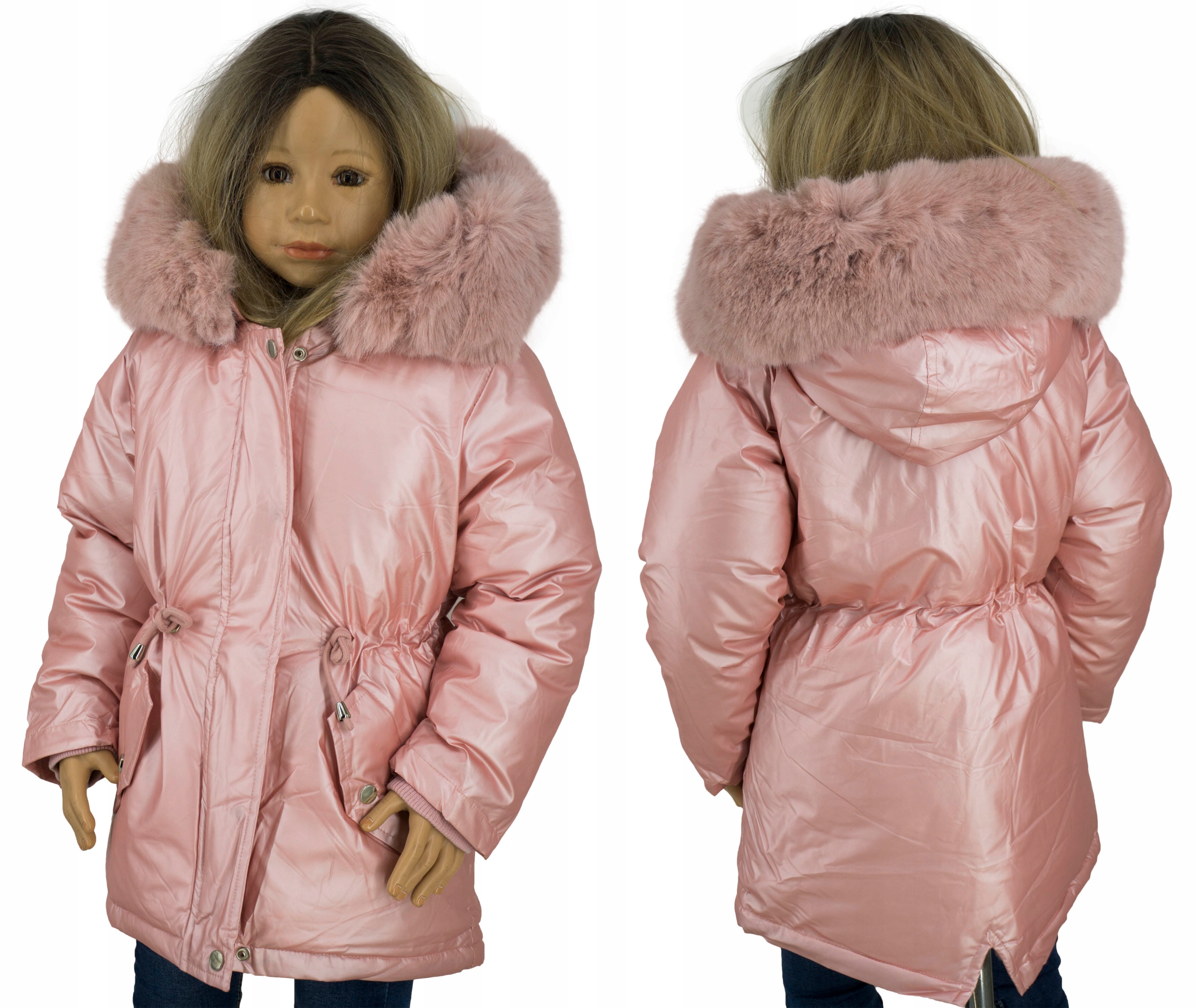 

ZKZ15 Puchowa kurtka zimowa z futerkiem 98/104