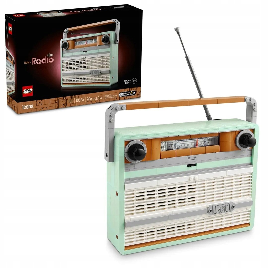 Lego Icons 10334 – Rádio v retro stylu