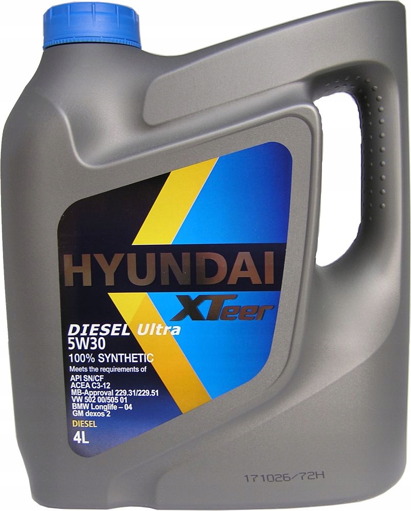 Hyundai XTeer 5W30 5W-30 Diesel Ultra -4L Oem olej