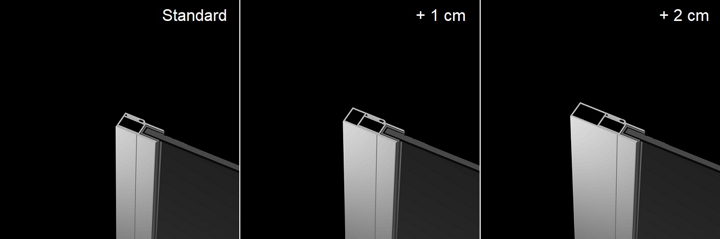 Drzwi prysznicowe składane Carena DWB 90x195 PRAWE Linia Carena DWB