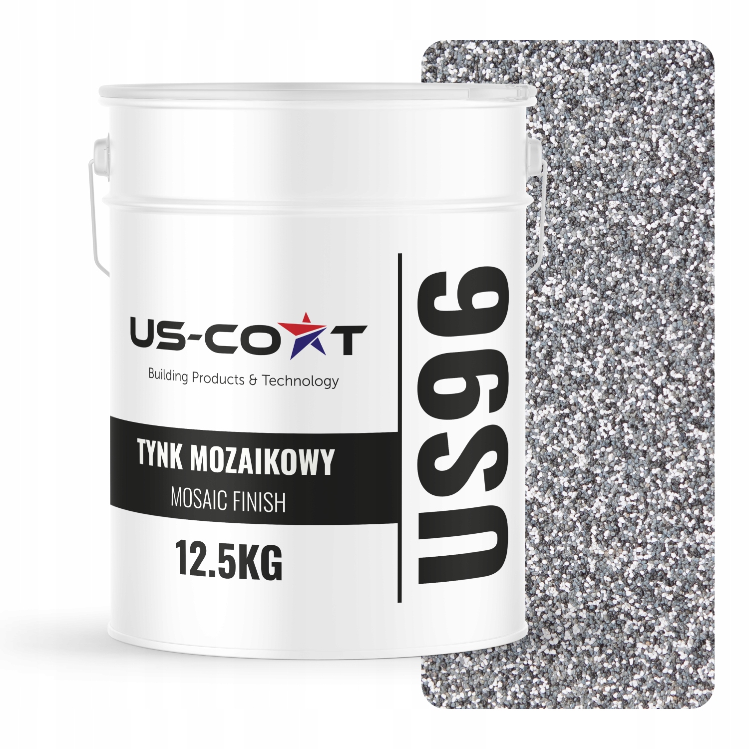 Mozaiková Omietka Mozaika 12,5 Kg Sivá M23 Ozdobná Živicová Fasáda Premium