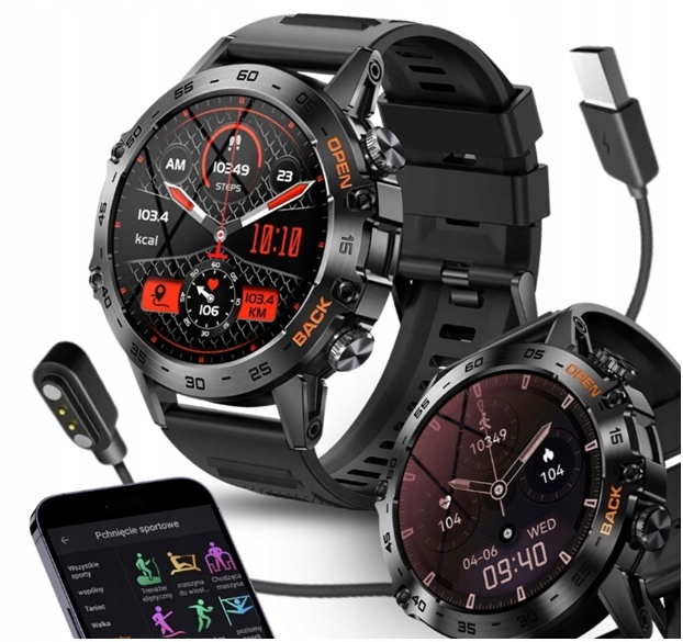 Chytré Hodinky 360×360 s hovory Pl Menu 400 mAh Sklo 9H Bonus