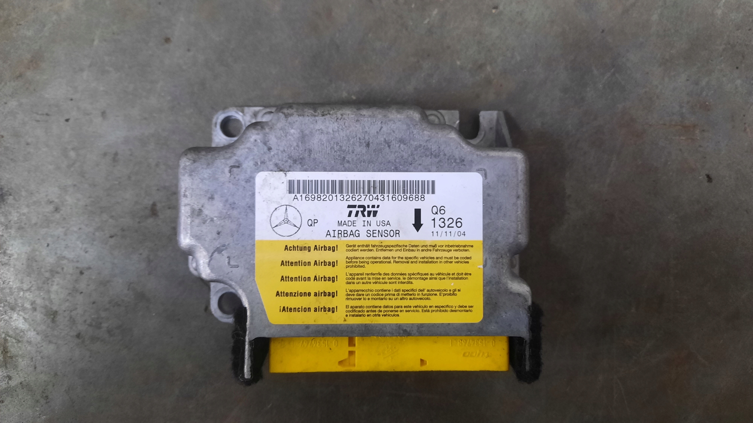 консоль Подушки MERCEDES W169