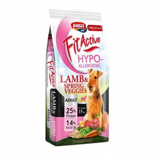 Fit Active Dog Hypoallergenic Lamb Monoproteinové suché krmivo pro psy 15 kg