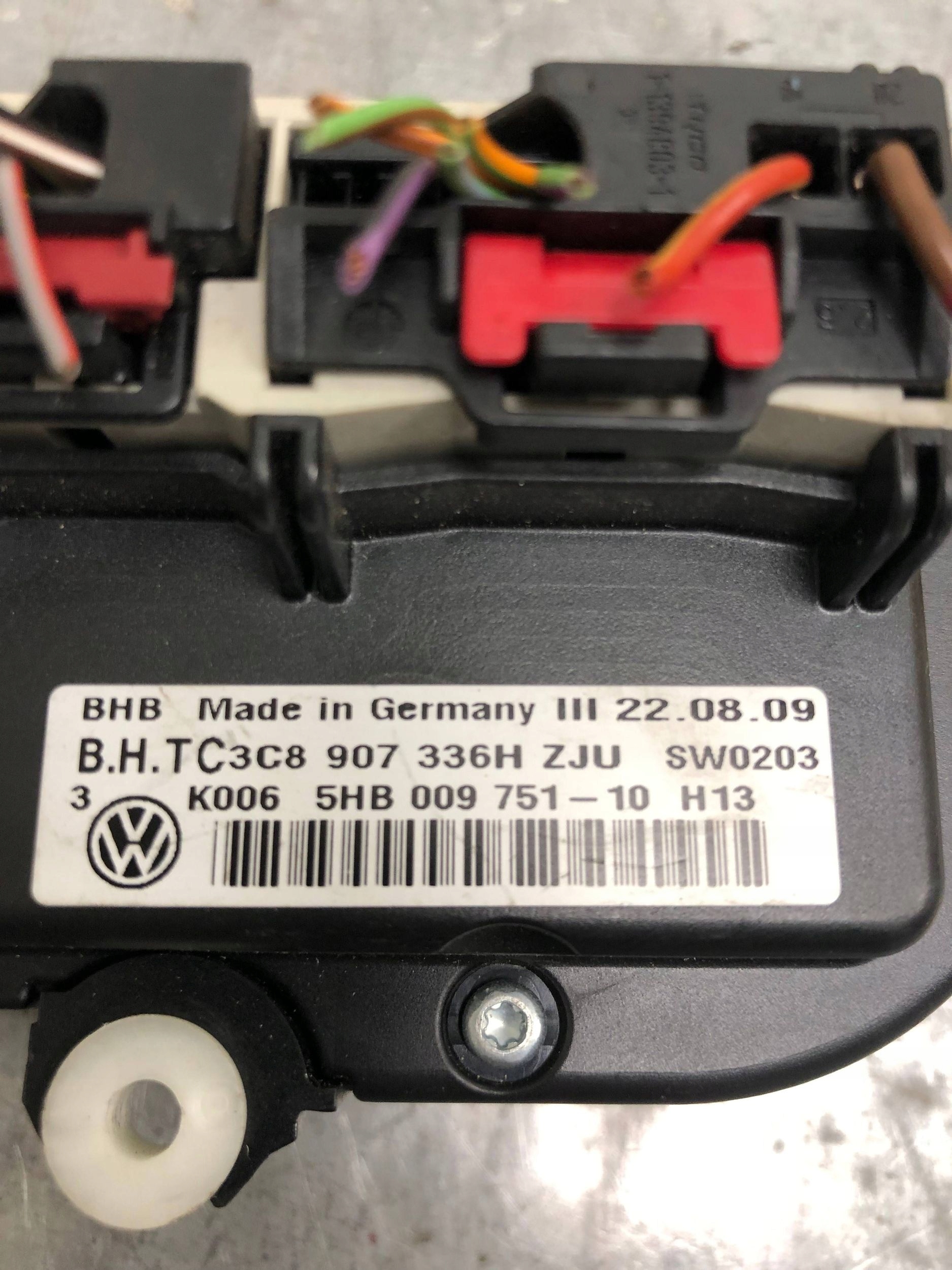 COMANDI CLIMA VW GOLF VI positivo 3C8907336H