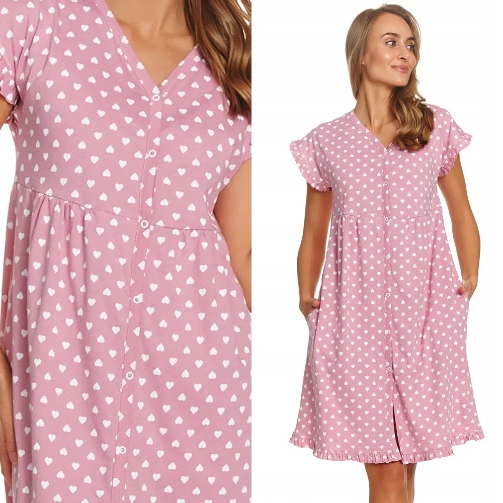 Dámská košile noční Doctor Nap 7455 L 40 Růžová