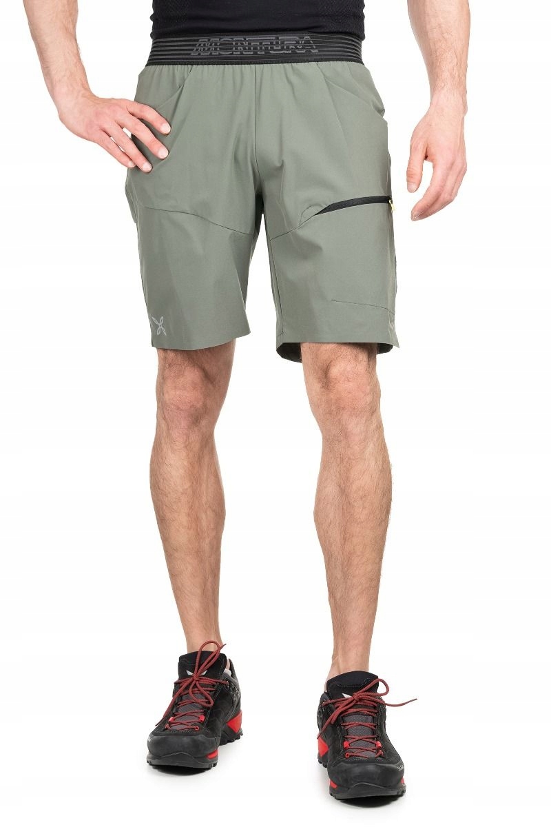 montura Kraťasy trekové pánské Rise Bermuda zelené l