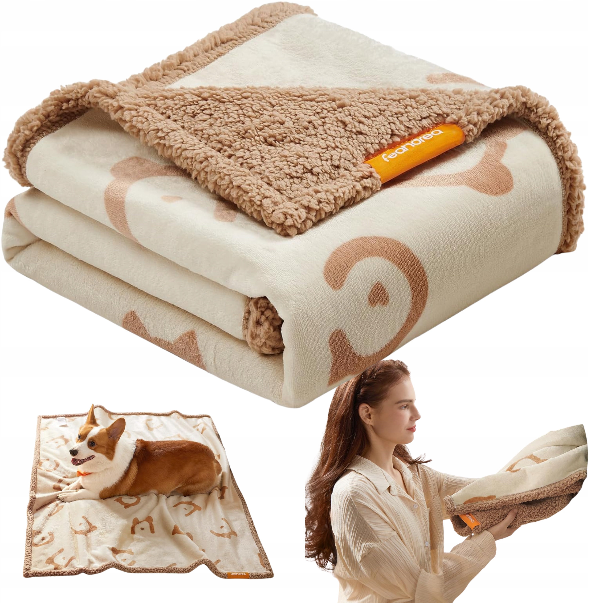 Levně Voděodolná Deka Pro Pro Psa Kočku Béžová Podložka Na Pohovku 101x73 CM