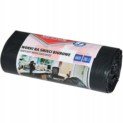 

Worki Na Śmieci Biurowe Mocne (Ldpe) 60l 20szt. C
