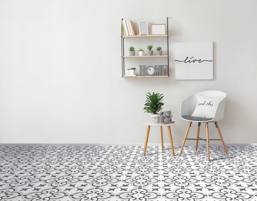 PŁYTKI PANELE WINYLOWE SAMOPRZYLEPNE PCV KWIATY ORIENTALNE Rodzaj panele winylowe