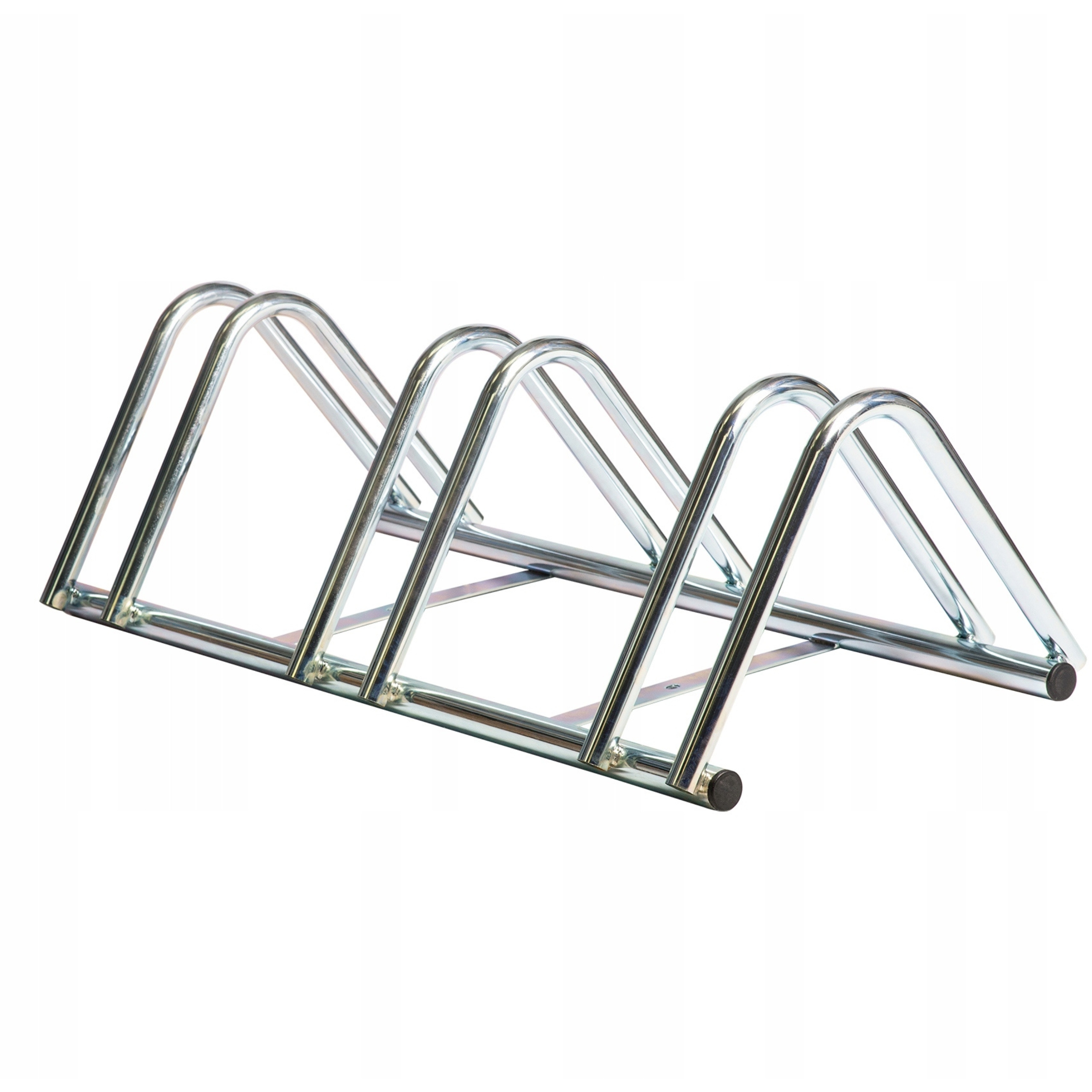 Stojan na kolo Parkování na kolo Jízdní kola Pozinkovaný Stříbrný 3 Místa Abiko