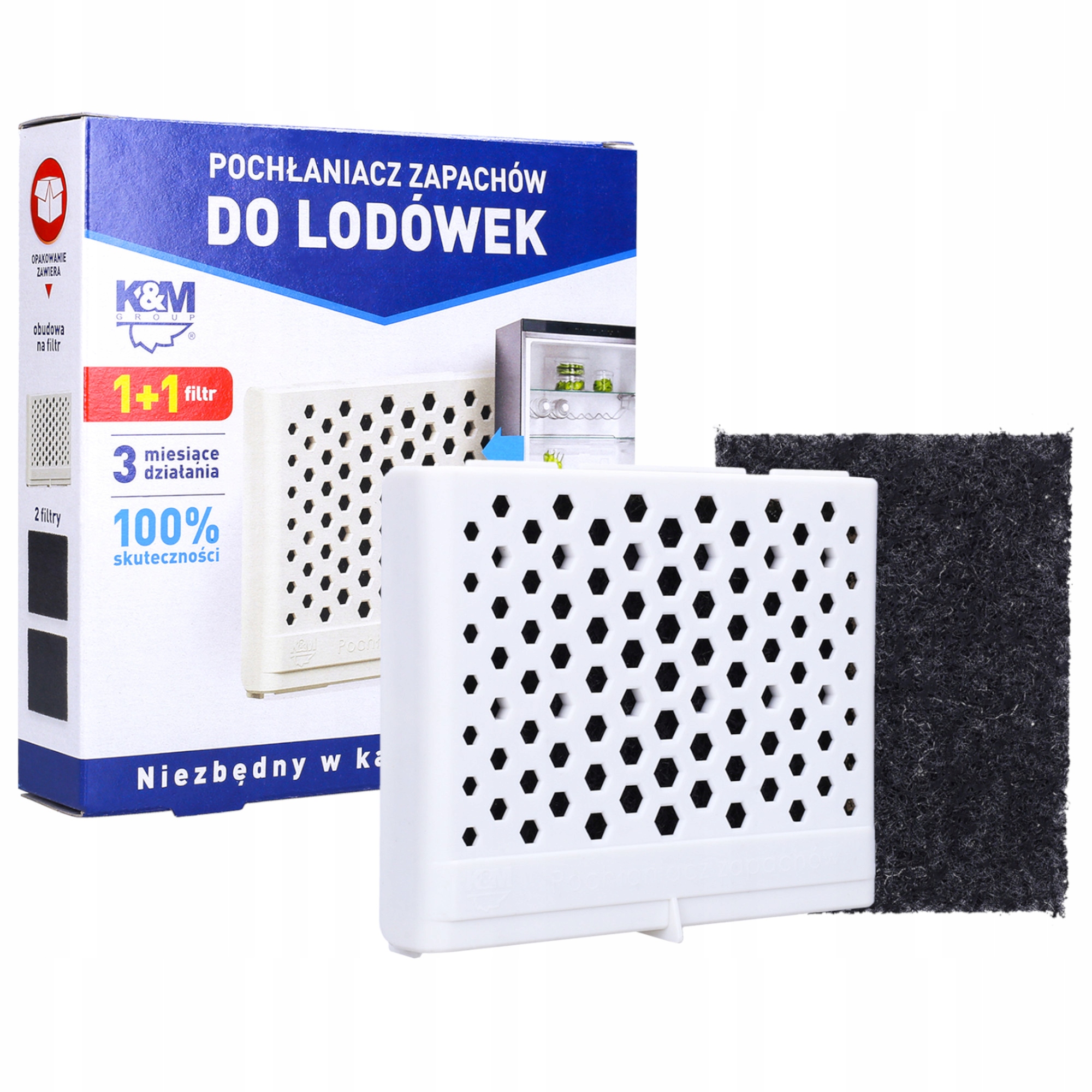 

Węglowy Pochłaniacz Zapachów Do Lodówek 2 wkłady