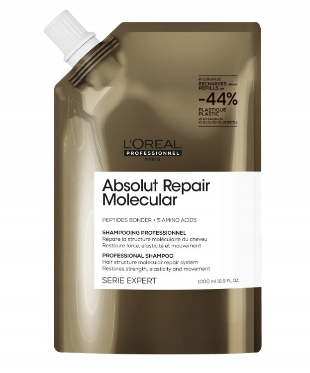 L'oreal Expert Absolut Repair Molecular Szampon uzupełnienie 1000 ml