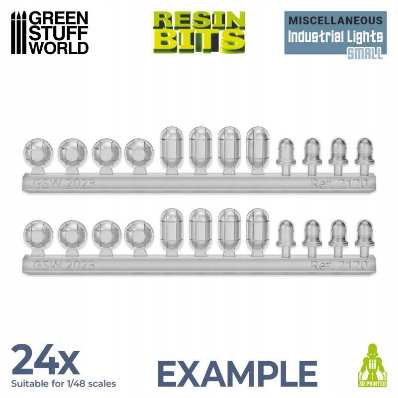 3D Printed Set - Industrial Lights - Small - lampy 24 szt.