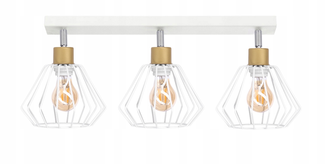 Stropní Svítidlo Lustr Stropní Svítidlo Loft Zlatá Bílá