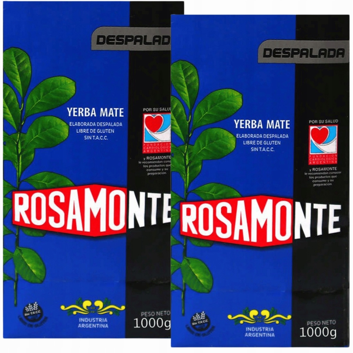 Yerba Mate Rosamonte Despalada 2x1kg Sin Palo Moc