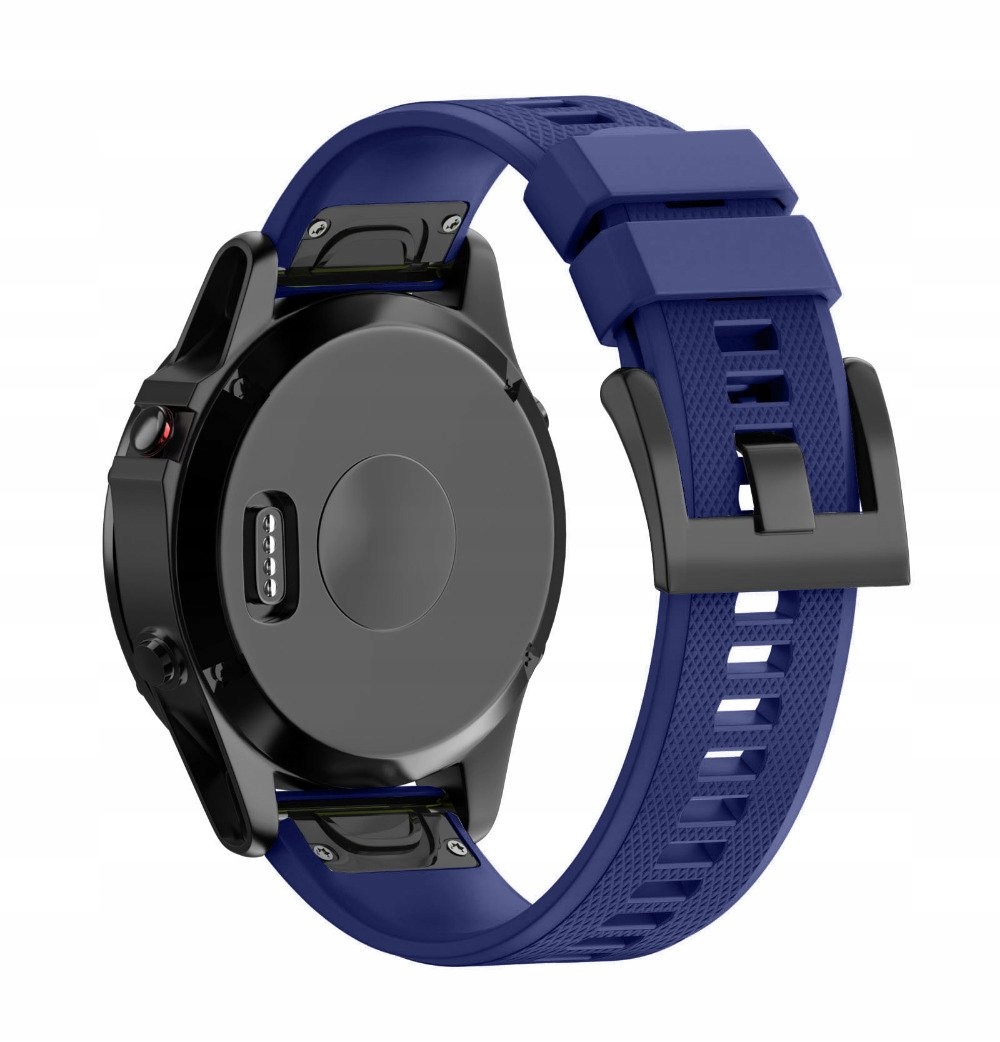 Pasek do GARMIN Fenix 5X 3 QUICKFIT GRANATOWY Materiał paska guma