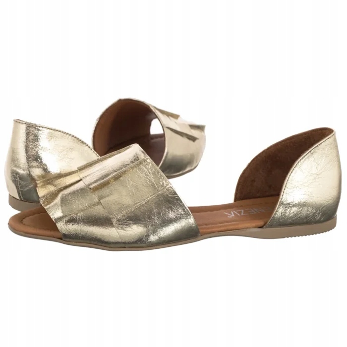 Dámské letní sandály na léto Venezia Zlaté A034LEGOOBS028