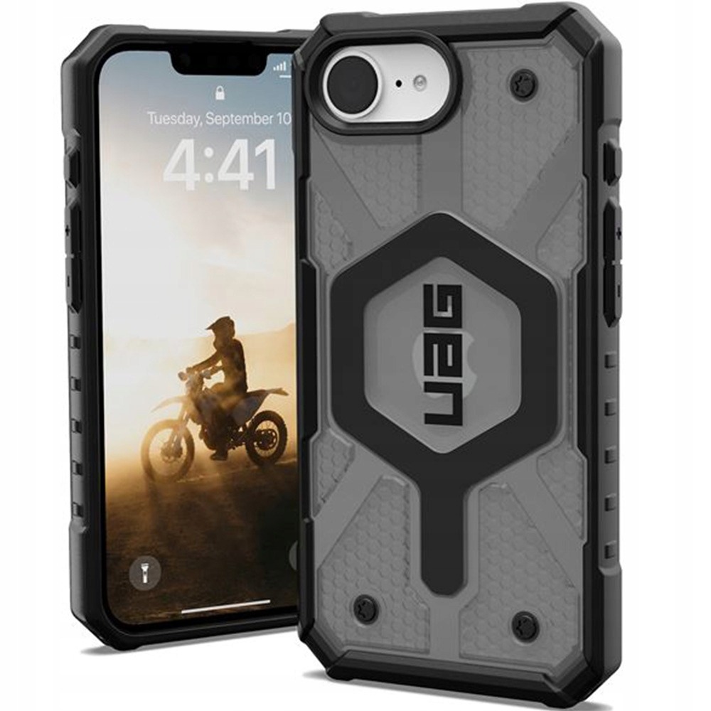 Etui do iPhone 17e 16e Uag Pathfinder Clear Case Magsafe Ash