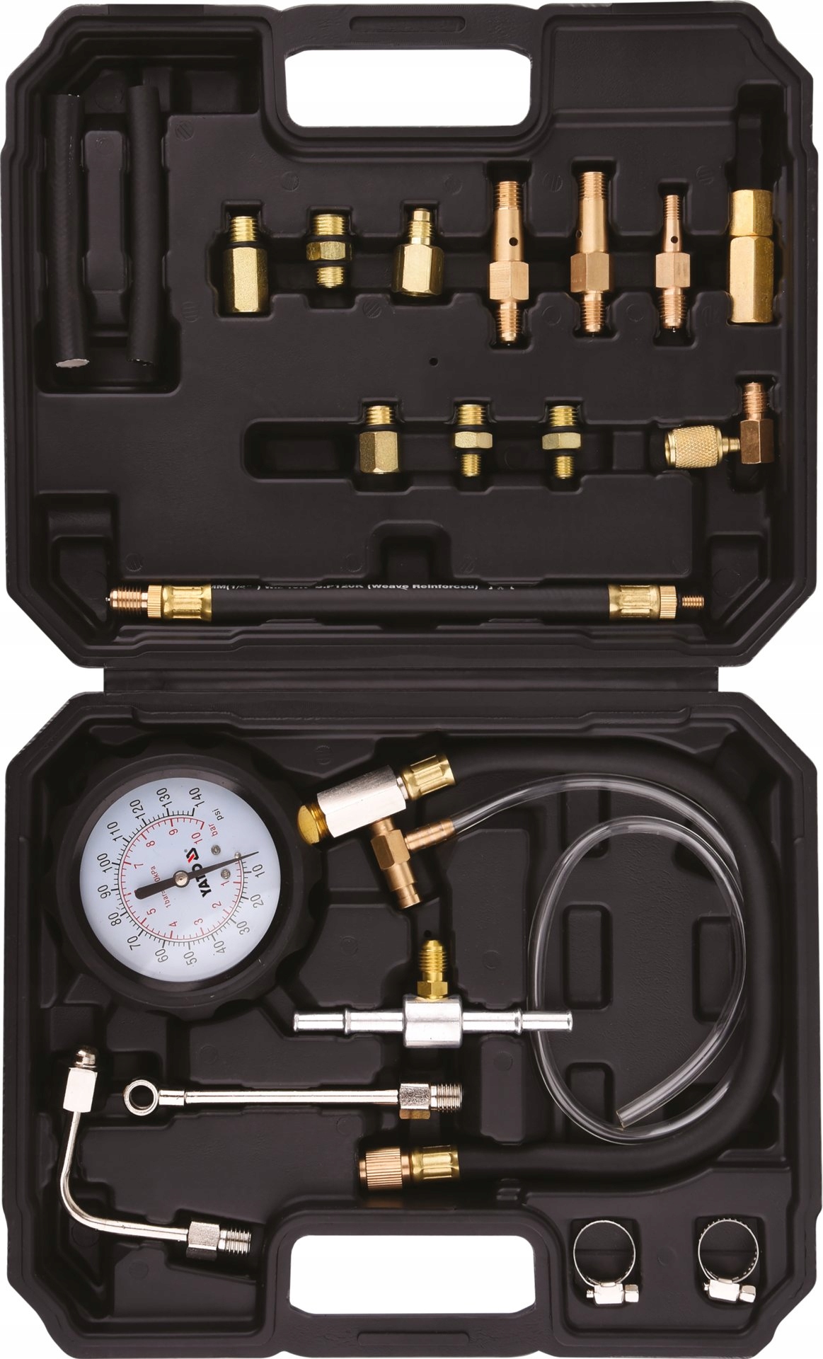 Zestaw Komplet Tester Miernik Ciśnienia Paliwa Wtrysku 20EL YT-73025