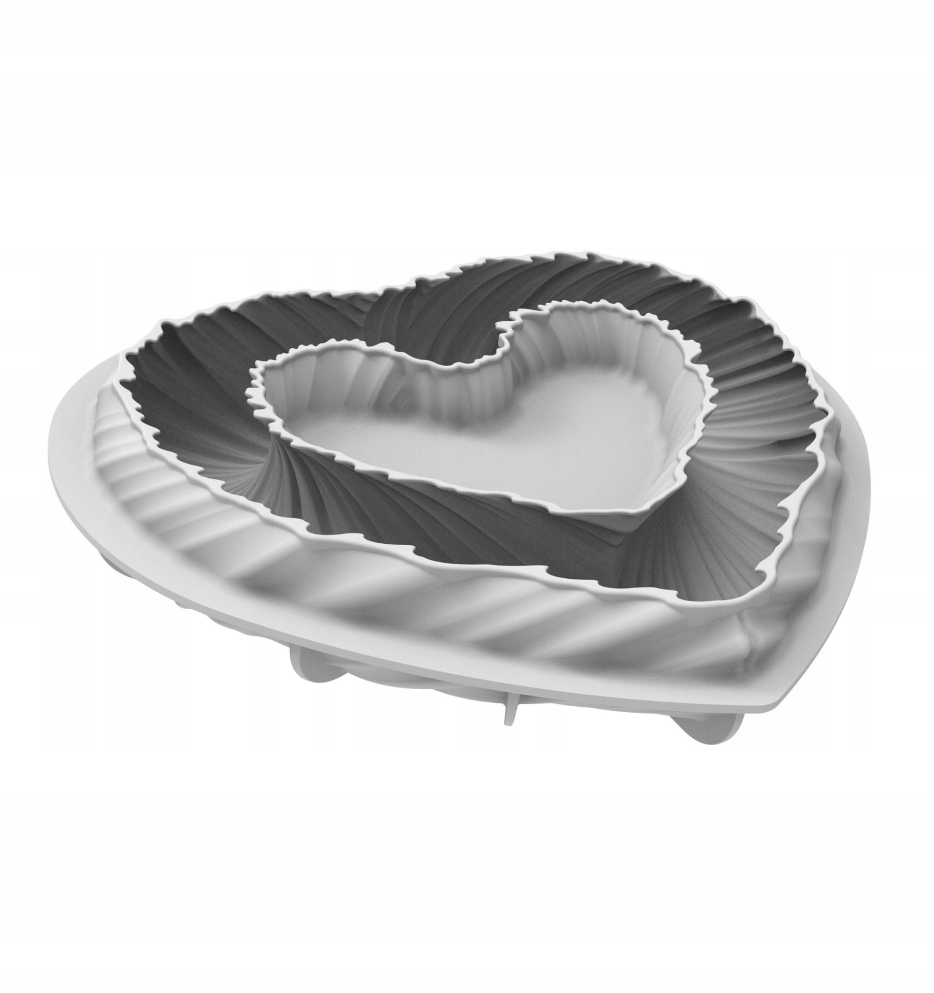 Silikomart silikonová forma ve tvaru srdce Heartbeat 3D 22x25 cm