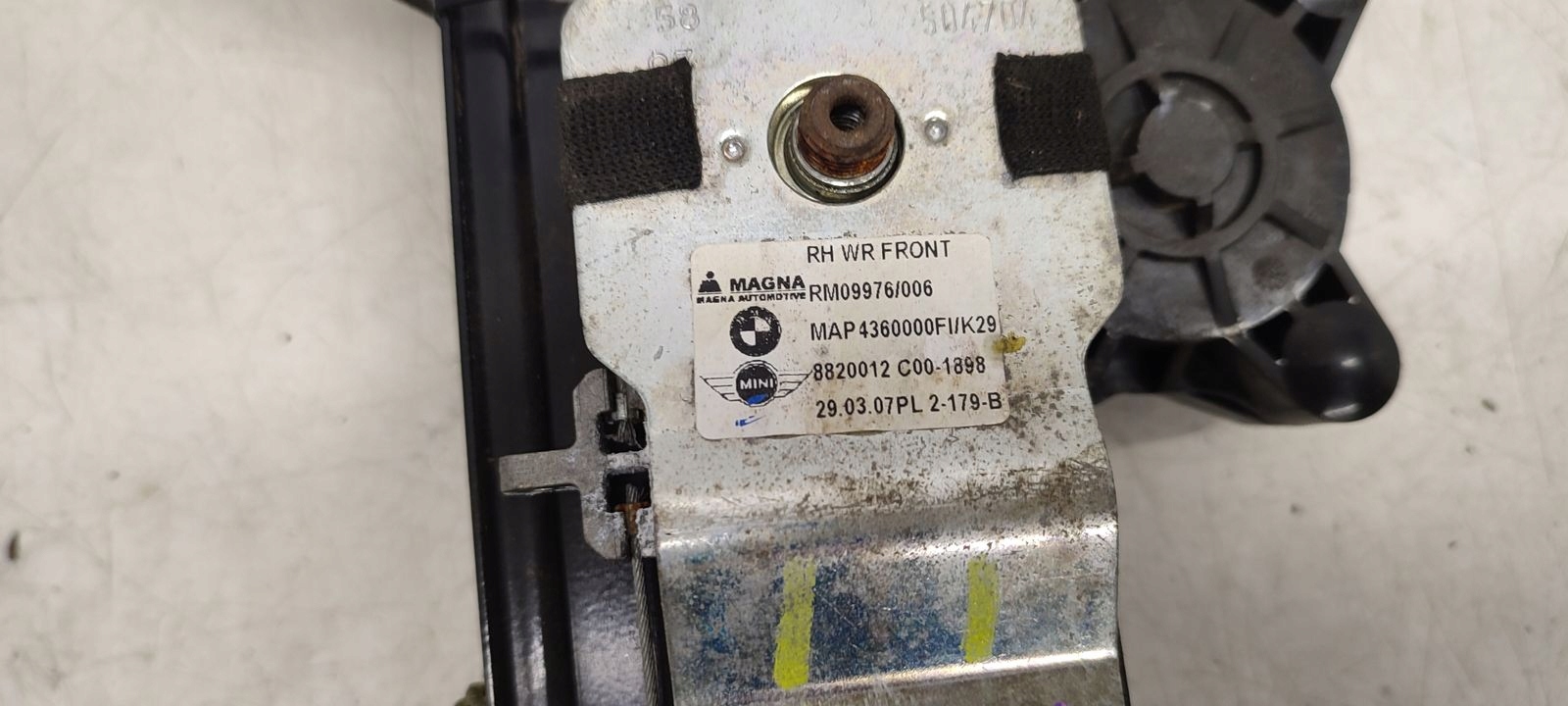 window regulator right front mechanism Mini R56 1,6 VTI