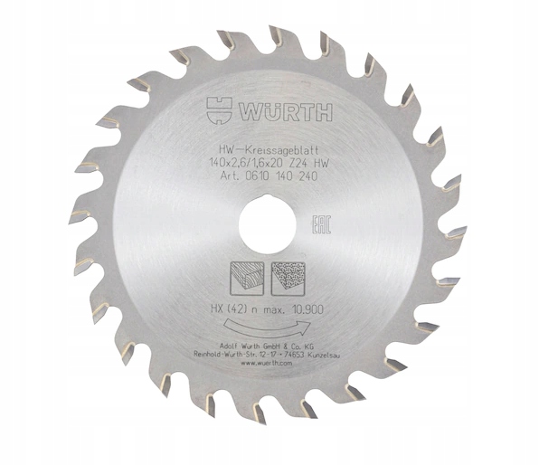 WURTH Piła tarczowa do pilarek ręcznych 170X50X30