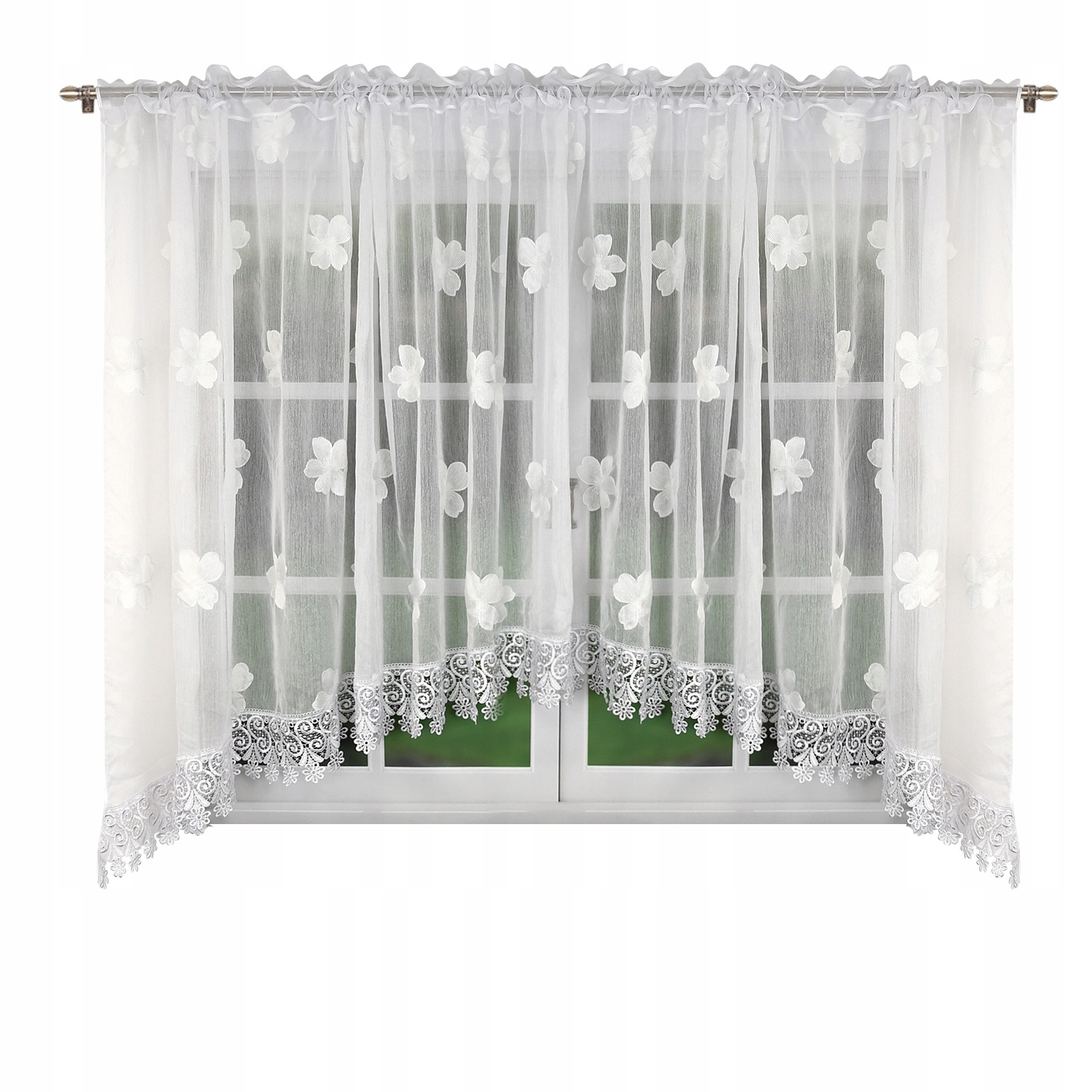 

Firana gotowa z gipiurą 160x400 firany na taśmie