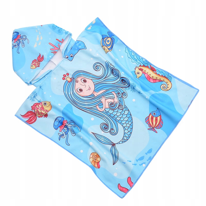 

Poncho Ręcznik 60x120 Ponczo Kaptur Syrenka A02