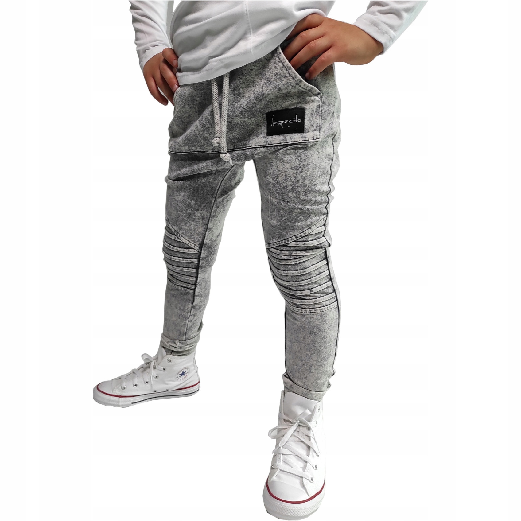 Spodnie Despacito dekatyzowane szare 104