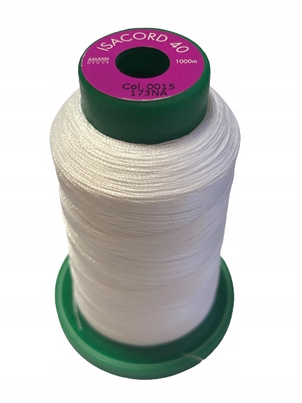 NIĆ DO HAFTU ISACORD 40 1000m BIAŁY KOLOR 0015