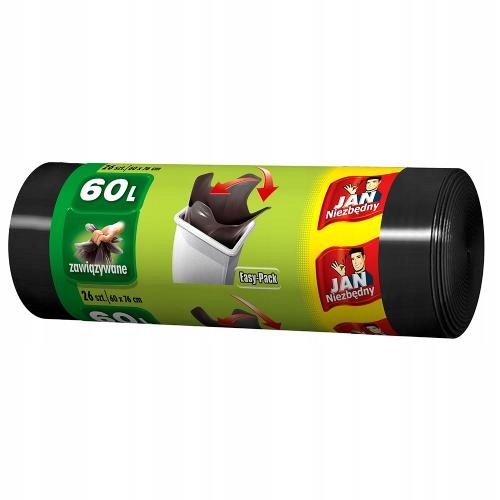 JAN NIEZB.WORKI EASY CZARNE 60L 60SZT