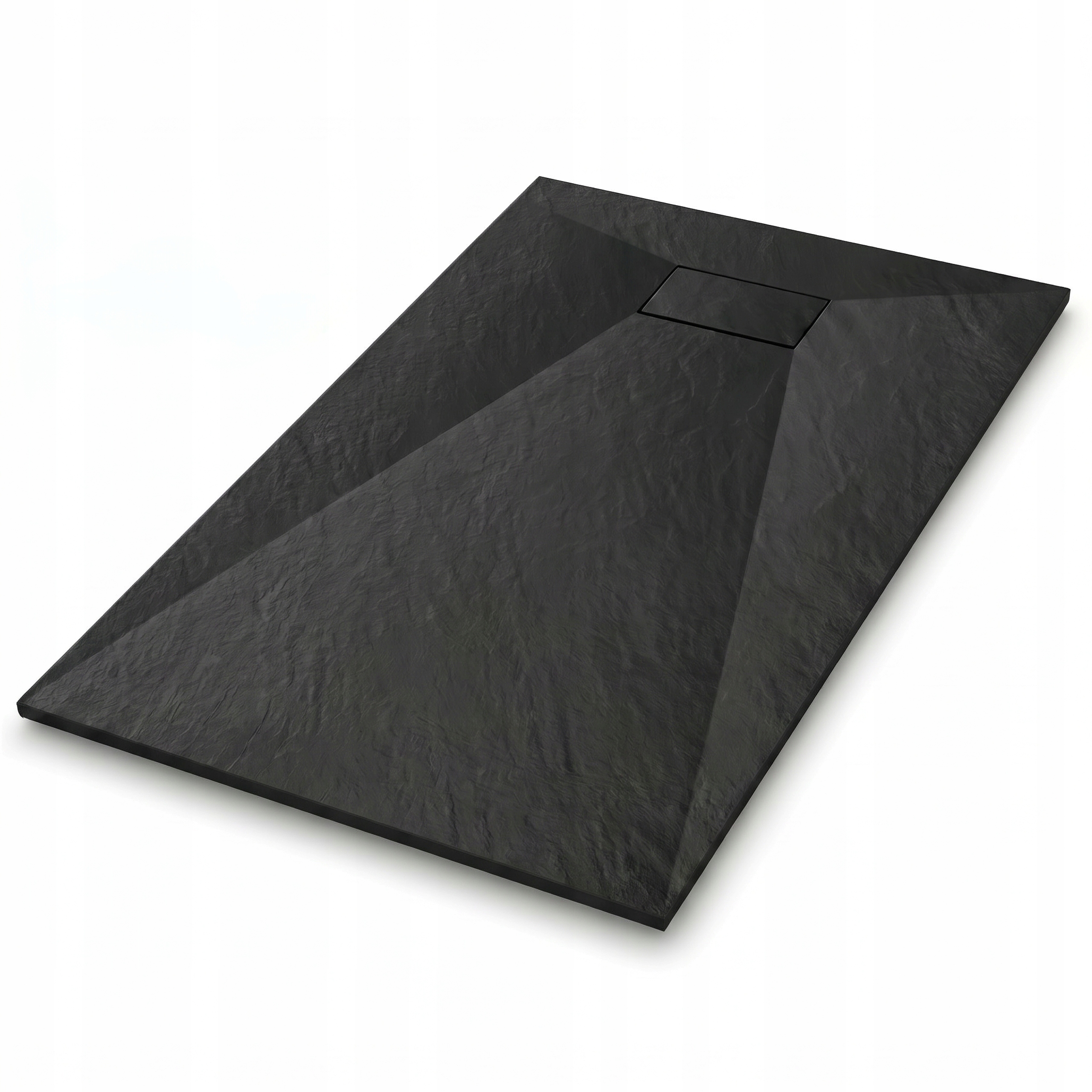 Brodzik 110x80 prysznicowy czarny prostokątny docinany niski Smc syfon