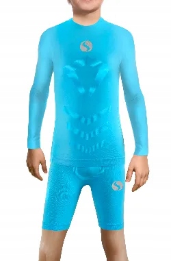 Sesto Senso Komplet Thermo chlapec, délka ruky, kraťasy Nebe 140-164 2XS/XS