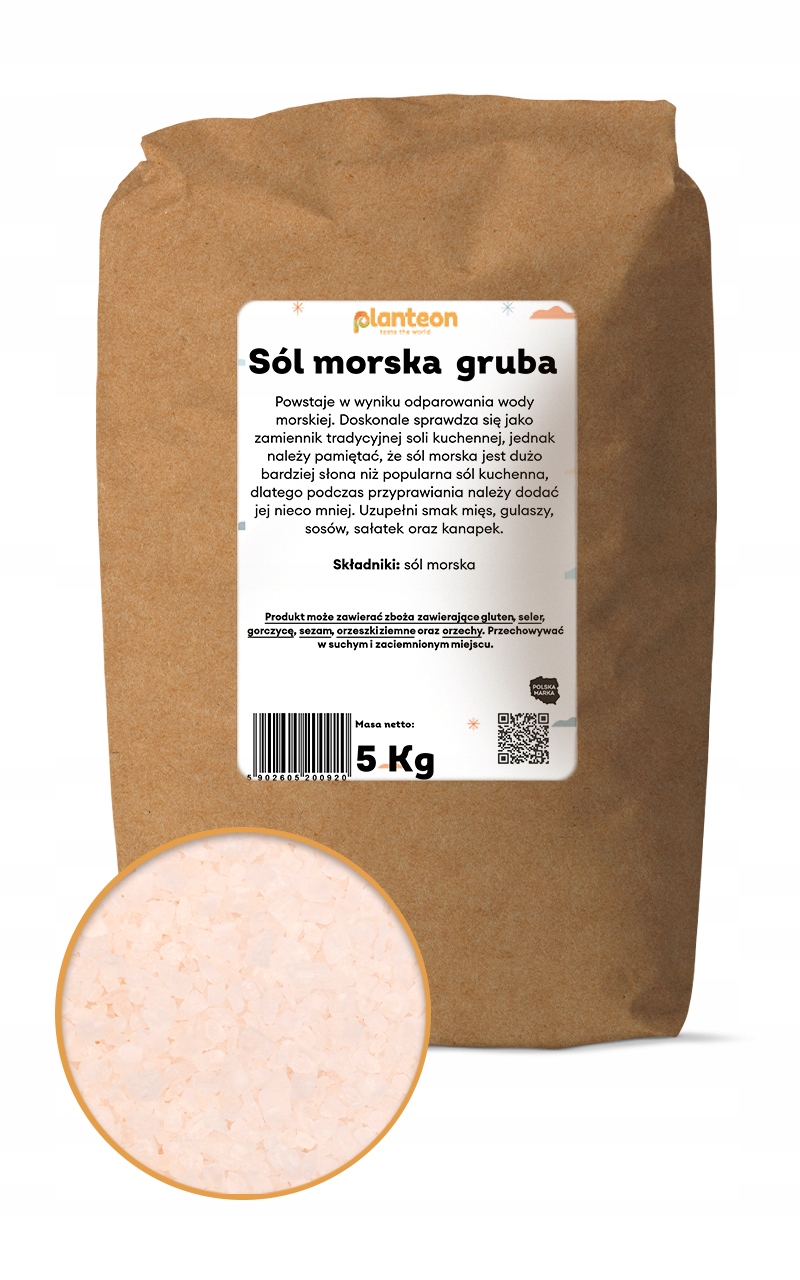 Levně Hrubá mořská sůl 5 kg